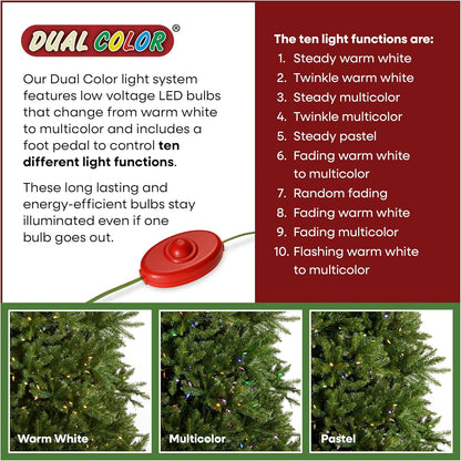 National Tree Company Dunhill Fir Kunstigt Juletræ Med Lys