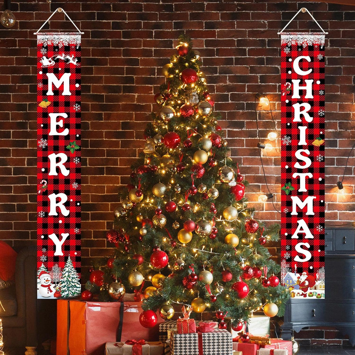 Merry Christmas Banner Juledekoration 182,9x30,5 cm