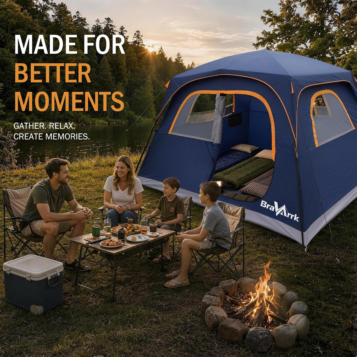 BravArrk Camping Telt 6 Personer BK01010108