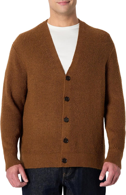 Amazon Essentials Herre Cardigan Relaxed-Fit Cotton Blend AEMN89420F25