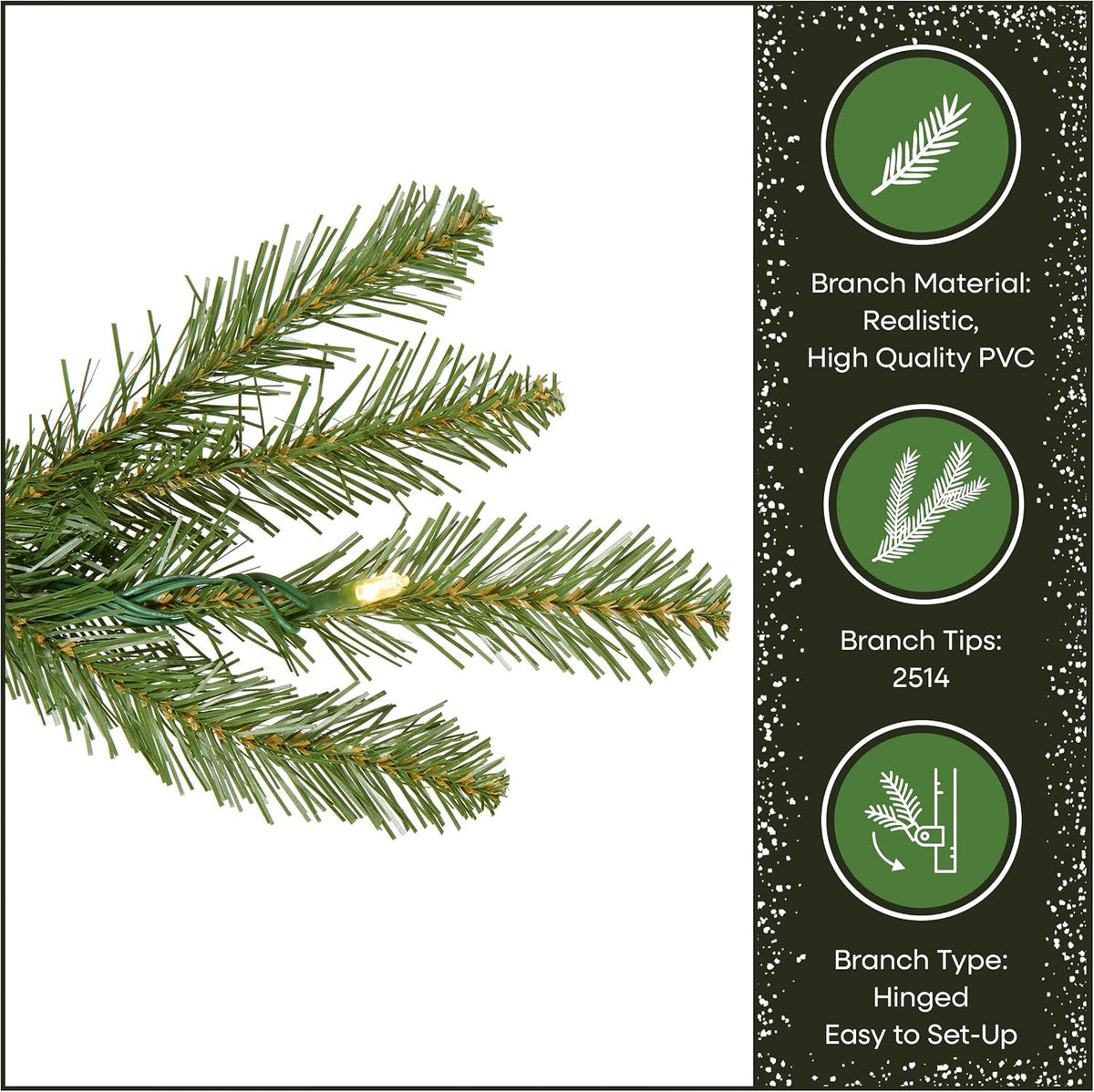 National Tree Company Dunhill Fir Kunstigt Juletræ Med Lys