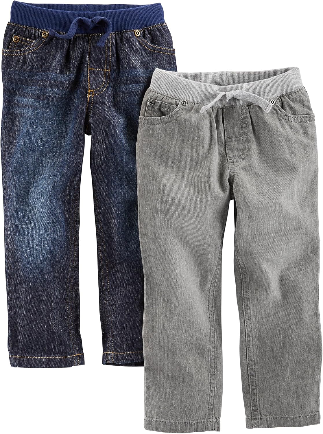 Simple Joys by Carter's Drenge Pull-On Denimbukser 2PKPANTDE