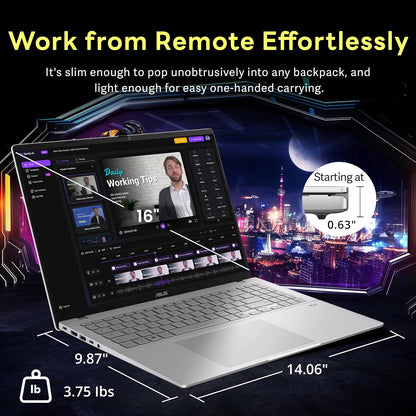 ASUS Vivobook S16 16" Bærbar Computer AMD Ryzen AI 9 465 M3607GA-IS99T