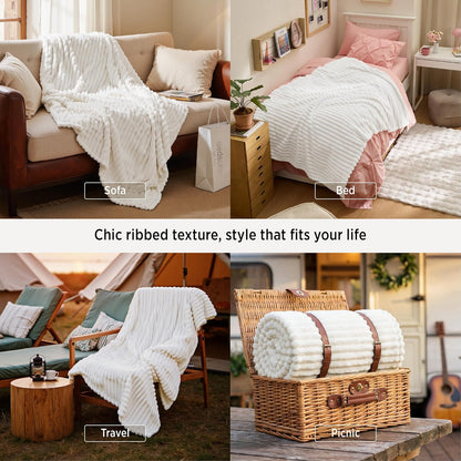 Bedsure GentleSoft Fleece Plaid til Kvinder
