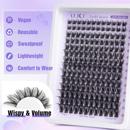 ALICE Wispy Eyelash Clusters 10-18mm 168 Stk