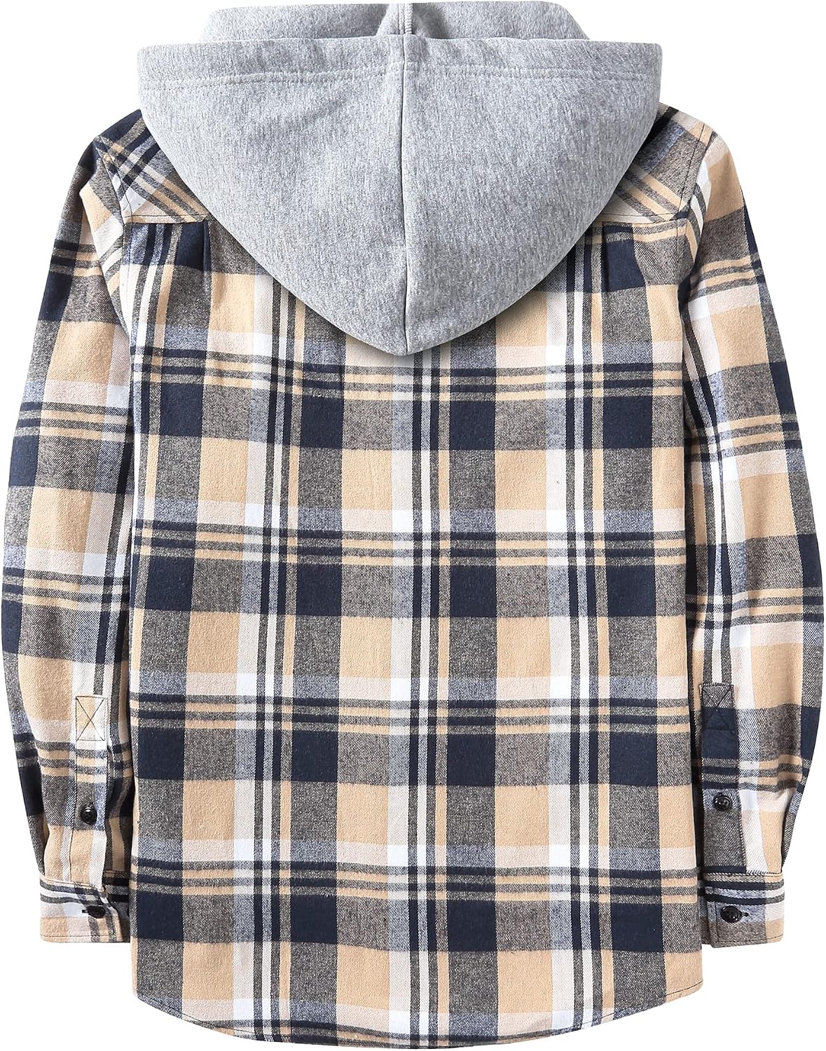 ZITY Herre Skjorte Flannel Hoodie Casual Langærmet
