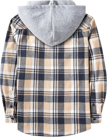 ZITY Herre Skjorte Flannel Hoodie Casual Langærmet