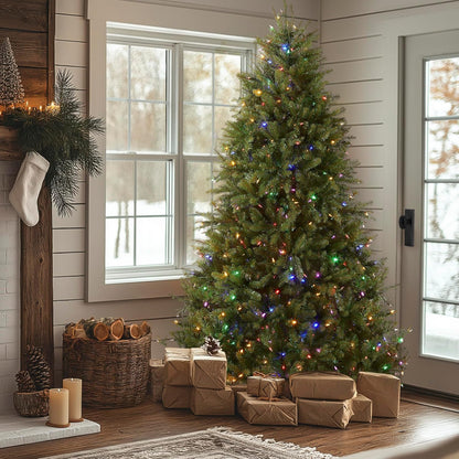 National Tree Company Dunhill Fir Kunstigt Juletræ Med Lys