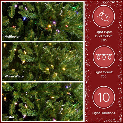 National Tree Company Dunhill Fir Kunstigt Juletræ Med Lys