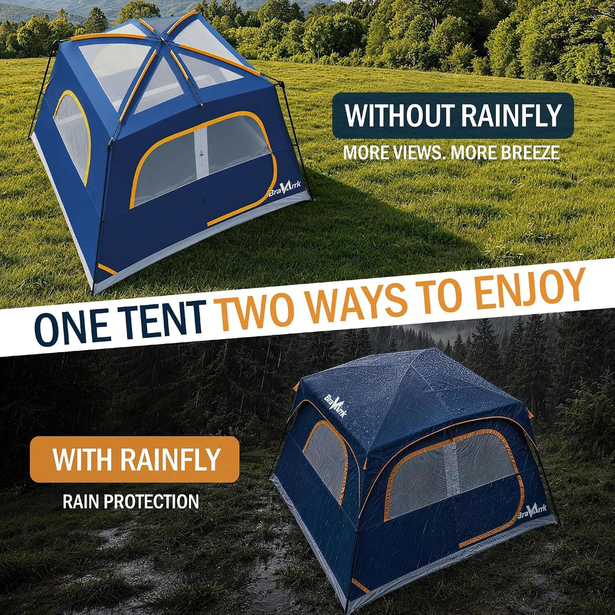 BravArrk Camping Telt 6 Personer BK01010108