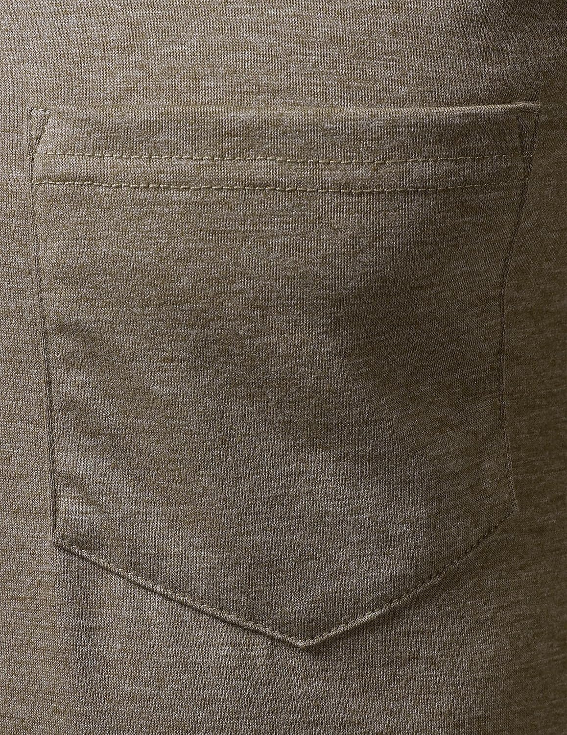 LucMatton Herre T-shirt Henley Slim Fit Langærmet Lucw210916