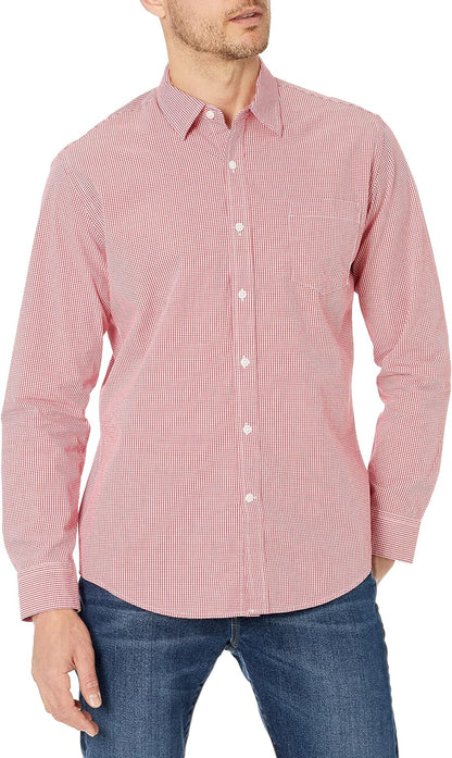 Amazon Essentials Herre Skjorte Poplin Langærmet MAE30015SP18