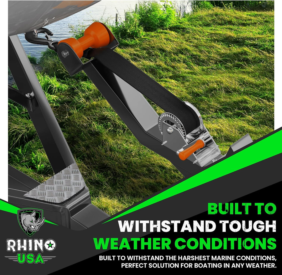 Rhino USA Bådtrailer Spilstrop med Krog 5 cm x 6,1 m WNCH-STRP