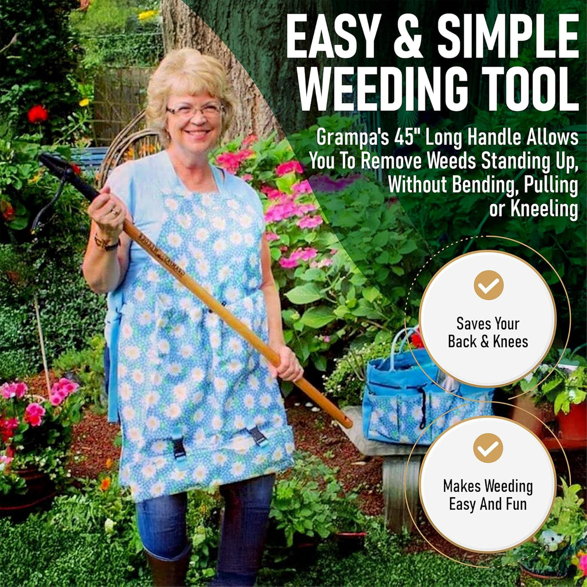 Grampa's Weeder Ukrudtsoptager Bambus Håndtag CW-01