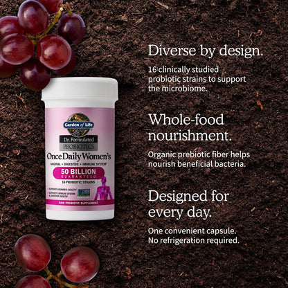Garden of Life Dr. Formulated Probiotika til Kvinder 30 Kapsler