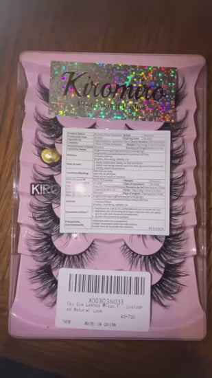 Kiromiro Wispy Faux Mink Kunstige Øjenvipper til Kvinder 20mm