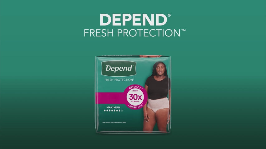 Depend Fresh Protection Inkontinensunderbukser til Kvinder