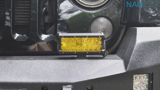 NAOEVO Gul LED Light Bar 17.8 cm 2 Stk. 240W