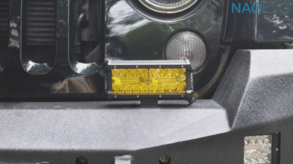NAOEVO Gul LED Light Bar 17.8 cm 2 Stk. 240W