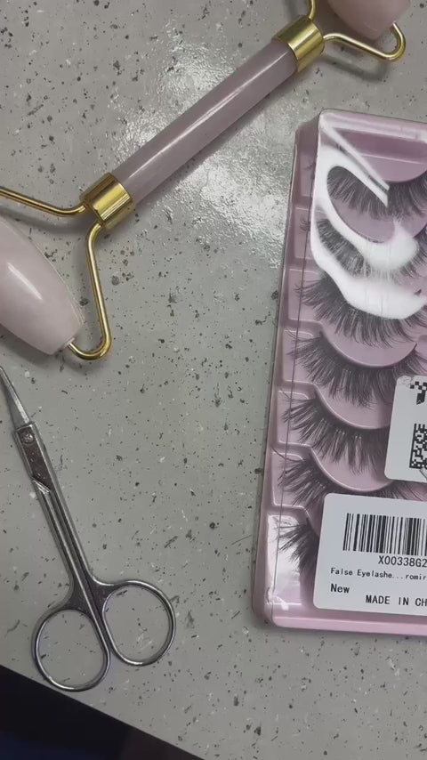 Kiromiro Wispy Faux Mink Kunstige Øjenvipper til Kvinder 14mm 14 Par