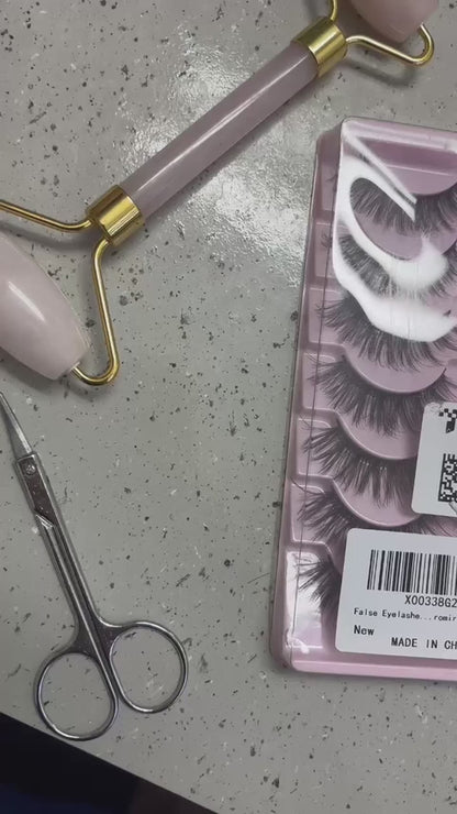 Kiromiro Wispy Faux Mink Kunstige Øjenvipper til Kvinder 14mm 14 Par
