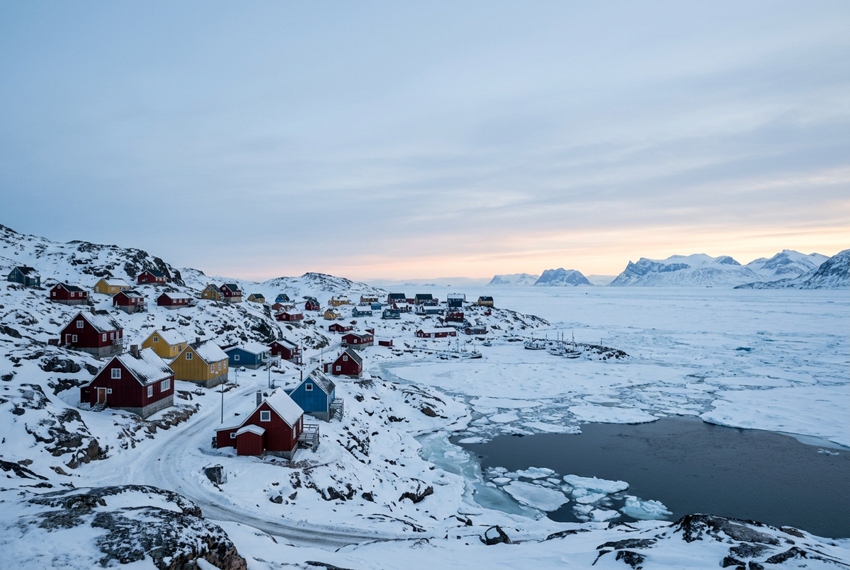 Vintermotiv inspireret af Upernavik